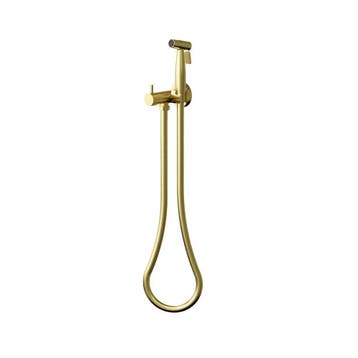 Bidetset met handdouche mat goud warm/koud, Verzenden, Nieuw