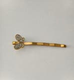 Beeld, Swarovski Butterfly Hair Clip - 2 cm - Metaal,