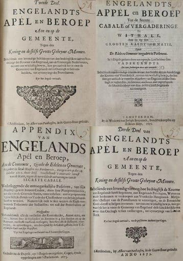 [Pierre du Moulin] - Engelands Appel en Beroep - Compleet