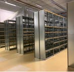 Legbordstelling, magazijnstelling, opbergrek, tweedehands