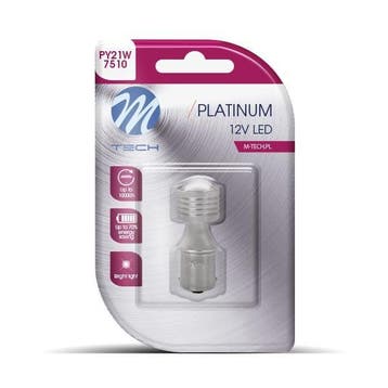LED PY21W BAU15s 12V - 41mm - Platinum - Canbus - Oranje, Ophalen of Verzenden, Nieuw, Maserati