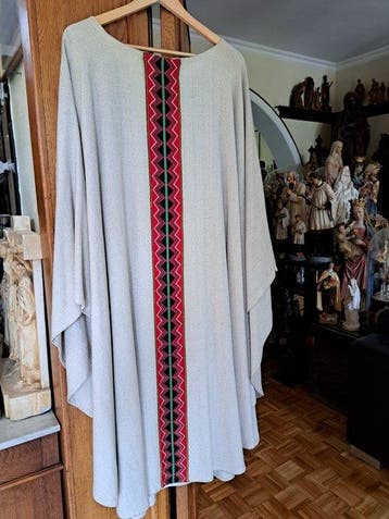 Chasuble Kazuivel Kerk Gewaad - Vintage - Licht Ecru of