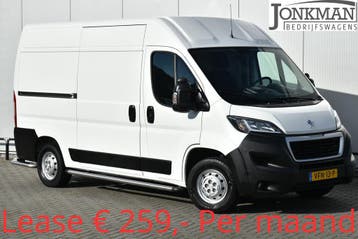 Peugeot Boxer 2.2 BlueHDi 165 Pk L2H2 Airco Cruise Camera E6, Auto's, Voorwielaandrijving, Stof, Gebruikt, Wit