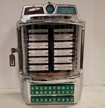 Wurlitzer 5250 Wallbox - 1957, Ophalen, Gebruikt