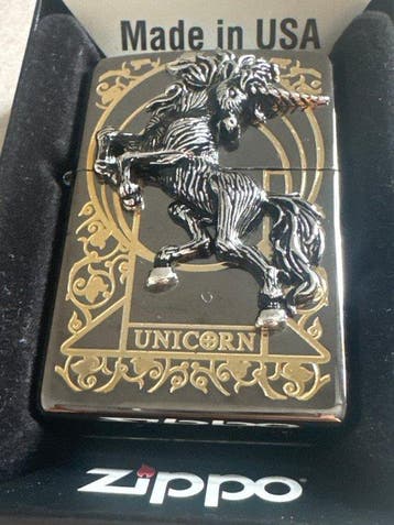 Zippo - Unicorn - Aansteker - Staal (roestvrij), Nieuw