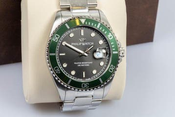 Philip Watch - Caribe Sport - Green/black - Swiss Made -, Sieraden, Tassen en Uiterlijk, Horloges | Heren, Nieuw