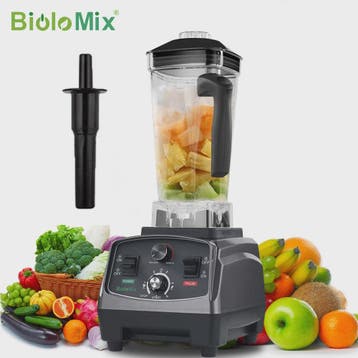 BioloMix 2200W Krachtige Blender met Timer & 2L BPA-vrije Ka, Verzenden, Nieuw