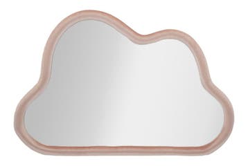 WANDSPIEGEL WOLK ROZE FLUWEEL CM 90X4X60, Ophalen of Verzenden, Nieuw