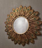 Wandspiegel - Glas, peacock, Antiek en Kunst