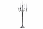 Kandelaar MODERN BAROK 120 cm zilveren 5-armige kroonluchter, Ophalen of Verzenden, Nieuw