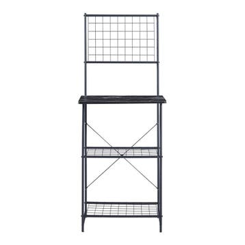 [en.casa] Keukenkast Nibe opbergkast 150x60x42 cm zwart en m, Verzenden, Nieuw