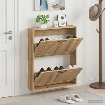 vidaXL Wandgemonteerde Schoenkast UTRECHT 71 x 17 x 86 cm, Verzenden, Nieuw