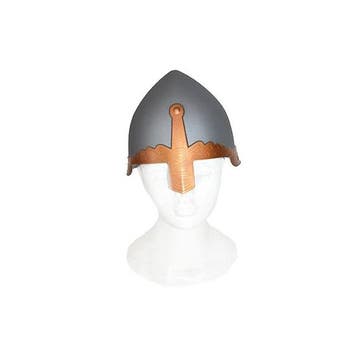 Grijze ridder verkleed helm half ei model - Helmen, Verzenden, Nieuw