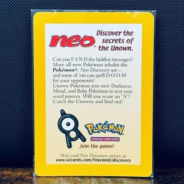 Pokémon Card - Unown Sealed Promo - Pokémon, Nieuw