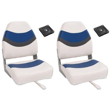 vidaXL 4-delige Bootstoelenset met hoge rugleuning, Watersport en Boten, Bootonderdelen, Verzenden, Nieuw