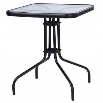 Balkontafel Zwart Gehard Glas | A-kwaliteit | Laatste Stuks!, Ophalen of Verzenden, Nieuw, Vierkant, Overige materialen