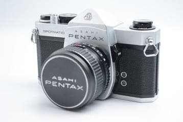 Pentax, Asahi Spotmatic SP + SMC Takumar 1.8/55mm | Single, Audio, Tv en Foto, Fotocamera's Analoog, Nieuw