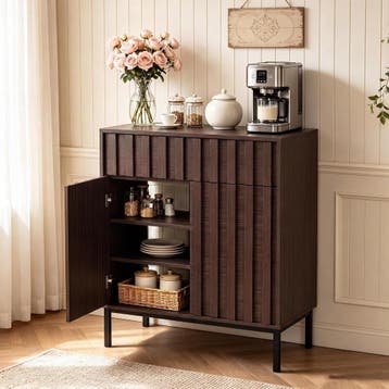 Commode - Dressoir - Ladekast - 70x37x88,5 cm - Bruin - UEV, Verzenden, Zo goed als nieuw