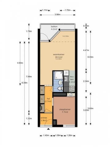 Te Huur 2 Kamer Appartement Hadewijchstraat In Alkmaar, Alkmaar, Direct bij eigenaar, Noord-Holland, Appartement