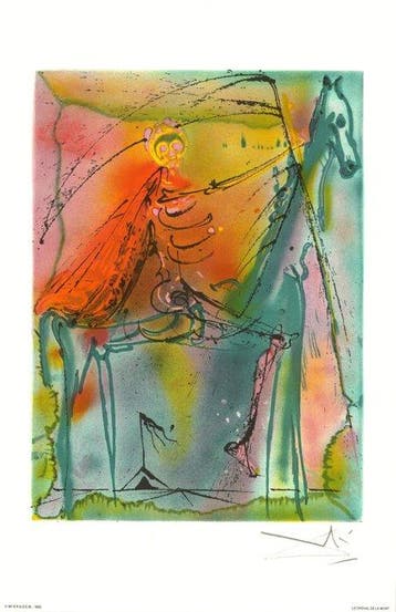 Salvador Dali (1904-1989) - Le cheval de la mort, Chevaux
