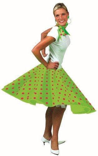 Rock and Roll rok met sjaaltje groen/roze, Kleding | Dames, Carnavalskleding en Feestkleding, Nieuw, Ophalen of Verzenden