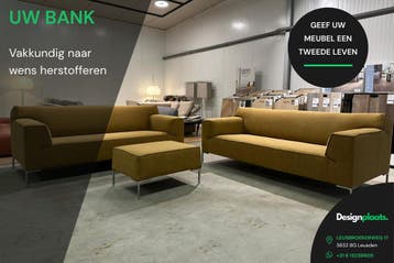 Bank Opvullen en Herstofferen, Huis en Inrichting, Banken | Bankstellen, Ophalen, Nieuw, Stof, Design on Stock Minotti B&B Italia Gelderland Leolux