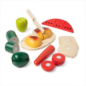 Melissa &amp; Doug - Houten snijspeelgoed - Relatistische, Ophalen of Verzenden, Nieuw