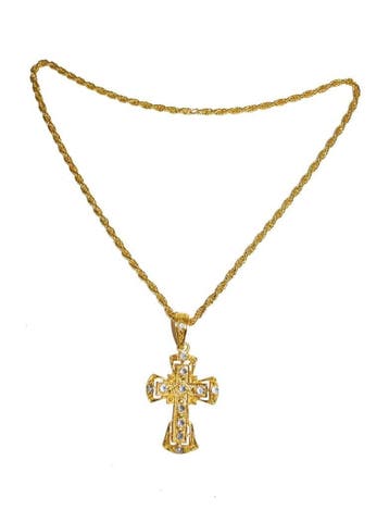 Gouden Ketting Pater Bling, Kleding | Dames, Carnavalskleding en Feestkleding, Ophalen of Verzenden, Nieuw