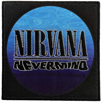 Nirvana - Nevermind Wavy Logo - Patch officiële merchandise, Ophalen of Verzenden, Nieuw, Kleding