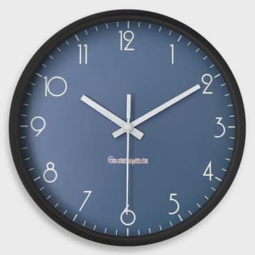 Moderne Donkerblauwe Wandklok - Stille Quartz, 20cm - Woonka, Verzenden, Nieuw