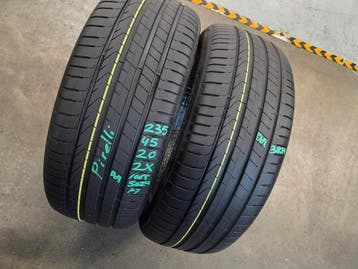 235/45/20 100T PIRELLI P7 OMERBANDEN 6MM PROFIEL 2X, Auto-onderdelen, Ophalen, Gebruikt, 235 mm, Band(en)