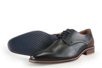 Manfield Veterschoenen in maat 42 Zwart, Kleding | Heren, Schoenen, Manfield, Verzenden, Zwart, Zo goed als nieuw