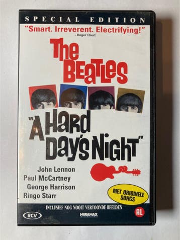 THE BEATLES A HARD DAYS NIGHT (VHS), Cd's en Dvd's, Verzenden, Gebruikt