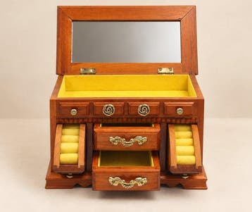 Doos - voor sieraden, Hout
