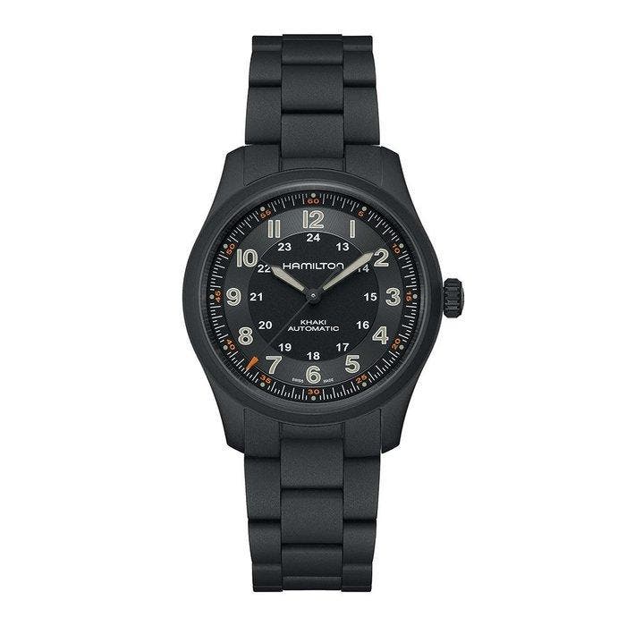 Hamilton - Khaki Field Automatic - H70215130 - Heren - 2020+, Sieraden, Tassen en Uiterlijk, Horloges | Heren