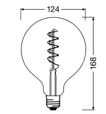 OSRAM Vintage 1906 Globe LED filament 5W E27 1800K 140lm..., Ophalen of Verzenden, Nieuw
