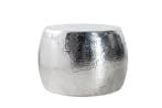 Ronde salontafel ORIENT 60cm zilver metaal aluminium, Ophalen of Verzenden, Nieuw