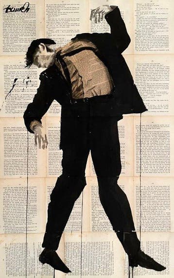 TOMEH - “Turmoil 03” –Original Ink Drawing on Vintage Book