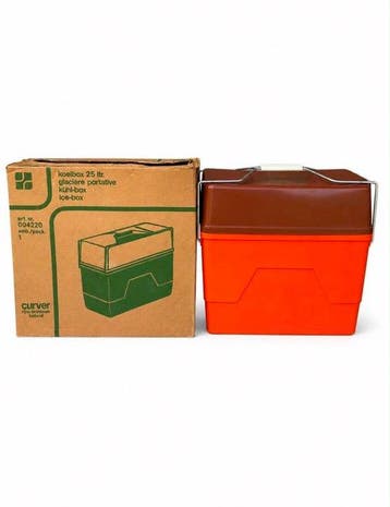 Curver - Doos (2) - Plastic - Set vintage koelboxen 70’