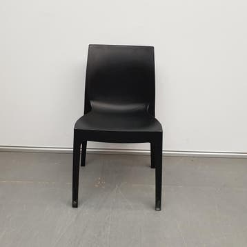 Roma binnen / buitenstoel - kunststof zwart (alleen per set), Ophalen of Verzenden, Nieuw