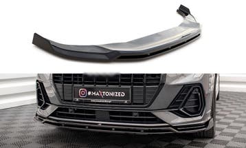 Front splitter V.4 voor Audi Q3 F3 S line SUV/Sportback, Auto diversen, Tuning en Styling, Ophalen of Verzenden