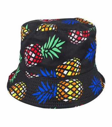 Bucket Hat Hoedje – Ananas Print - Omkeerbaar – One Size –, Kleding | Dames, Nieuw