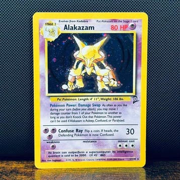 Pokémon Card - Alakazam Holo 1 – Pokémon, Hobby en Vrije tijd, Nieuw