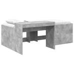 vidaXL Hoge Bed Frame met Bureau voor Kinderen Betongrijs, Huis en Inrichting, Verzenden, Nieuw, Hout
