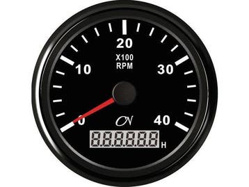 CN toerenteller met bedrijfsurenteller 4000 rpm Zwart, Ophalen of Verzenden, Nieuw