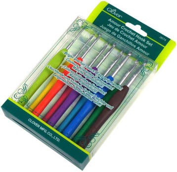 Clover Amour Haaknaalden Set - 2 t/m 6 mm - Ergonomisch en, Hobby en Vrije tijd, Breien en Haken, Ophalen of Verzenden, Nieuw