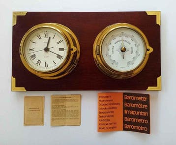Maritieme objecten - Rara Stazione Meteo Marittima Vintage, Antiek en Kunst