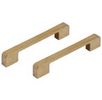 Differnz meubelgreep Den Haag 128 mm goud 2 stuks, Huis en Inrichting, Verzenden, Nieuw