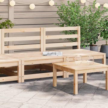 vidaXL Tuinbank zonder armleuningen 2 st 70x70x67 cm, Verzenden, Nieuw