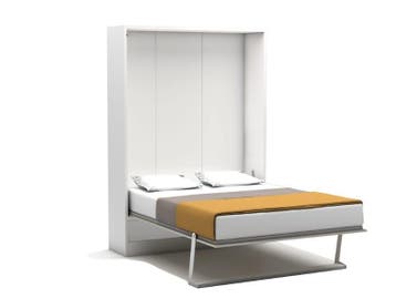 Royal Double opklapbed 160×200 cm – tijdelijk gratis matras, Huis en Inrichting, Slaapkamer | Bedden, Verzenden, Wit, 200 cm, Modern